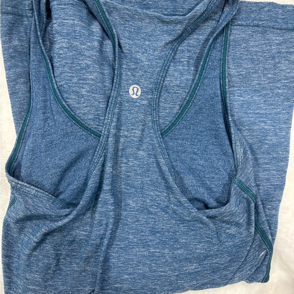 lululemon athletica Blue Racerback Tank Top